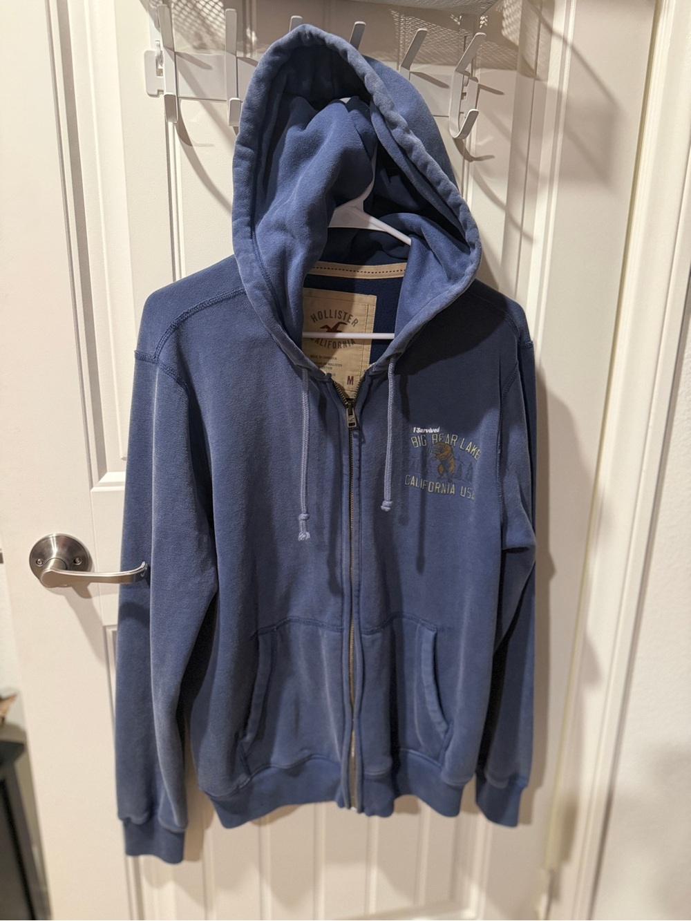 Hollister Co. I Survived Big Bear Lake California USA Graphic Hoodie NWOT - Picture 2 of 5